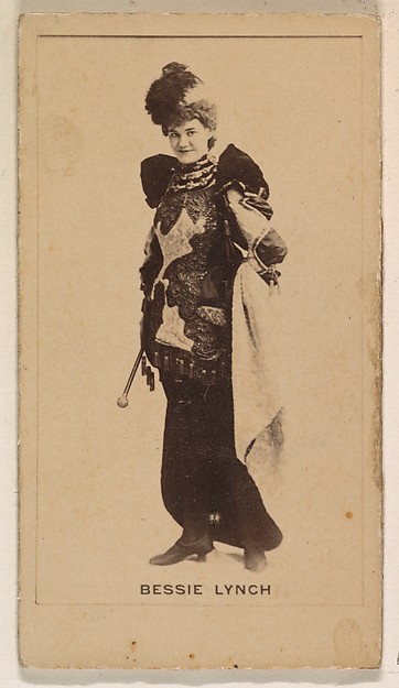 Kinney Brothers Tobacco Company, Bessie Lynch, from the Actresses series (N245) issued by Kinney Brothers to promote Sweet Caporal Cigarettes