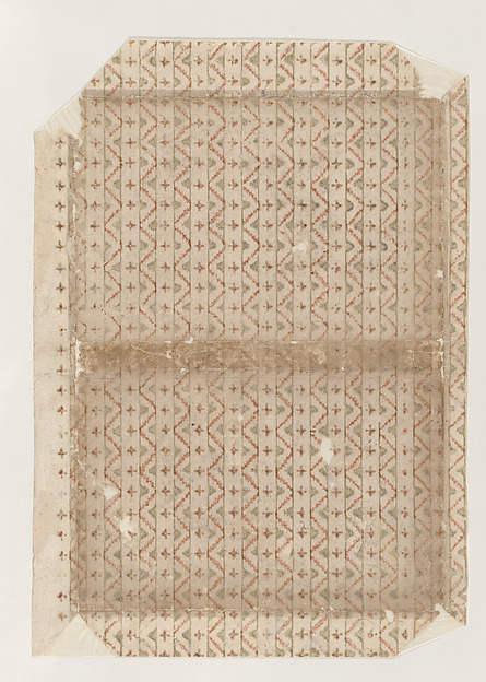 Anonymous, Book cover with overall zigzag pattern