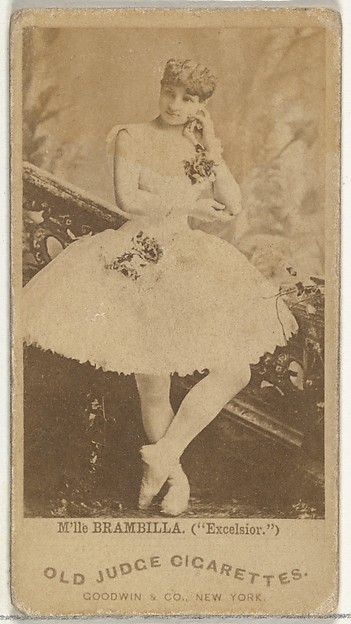 Goodwin & Company, Mlle. Brambilla in "Excelsior", from the Actors and Actresses series (N171) for Old Judge Cigarettes