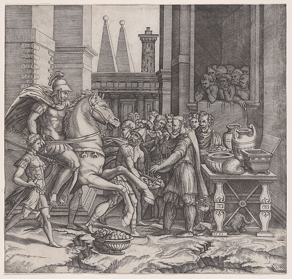 Agostino Veneziano (Agostino dei Musi), Camillus