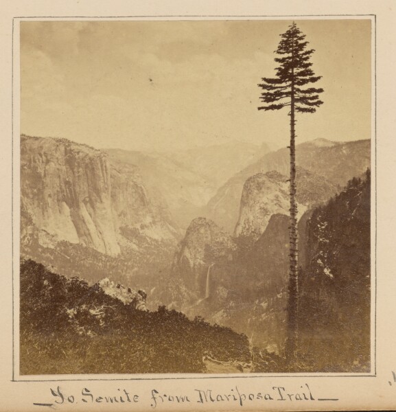Carleton Watkins, The Yosemite Valley from “Best General View,” Mariposa Trail.