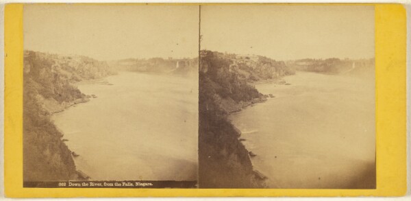 Edward Bierstadt, Down the River, from the Falls, Niagara.