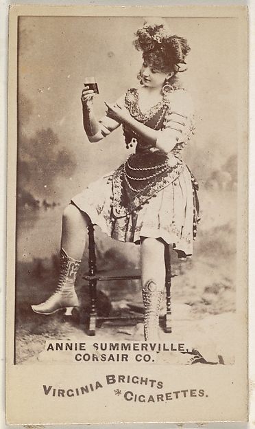 Allen & Ginter, Annie Summerville, Corsair Co., from the Actors and Actresses series (N45, Type 6) for Virginia Brights Cigarettes