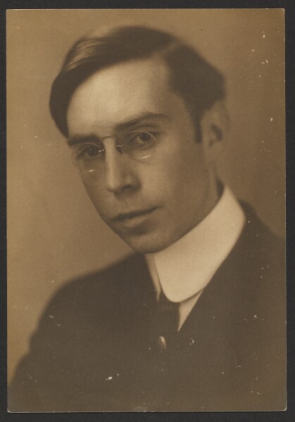 Louis Fleckenstein, [Portrait of Young Man with Pince Nez]