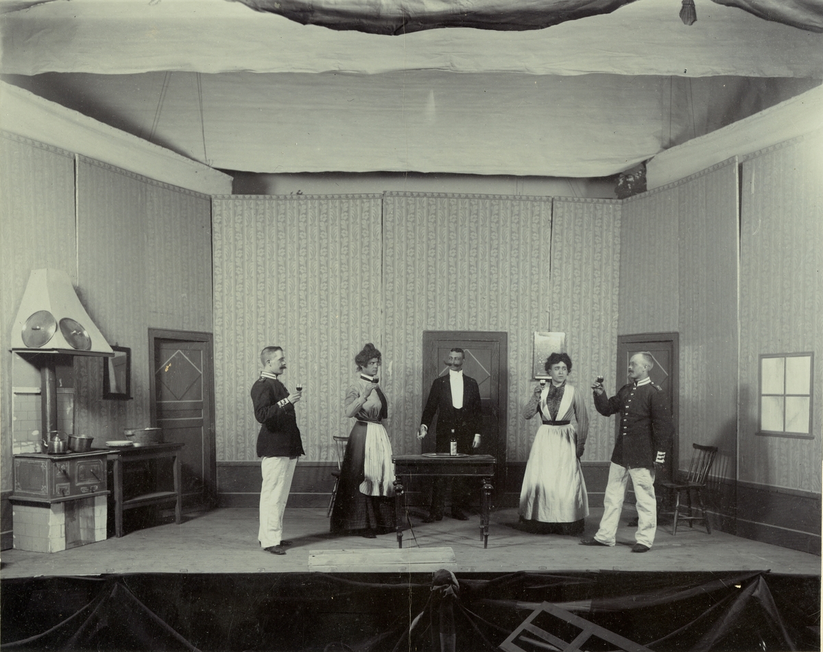 Axel Rydin, Teater i Göta Lifgardes kasern 1903. "Löjtnantens Kalfaktor".