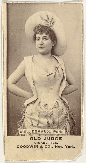 Goodwin & Company, Mlle. Devaux, Paris, from the Actors and Actresses series (N171) for Old Judge Cigarettes