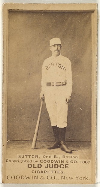 Goodwin & Company, Sutton, 2nd Base, Boston, from the Old Judge series (N172) for Old Judge Cigarettes