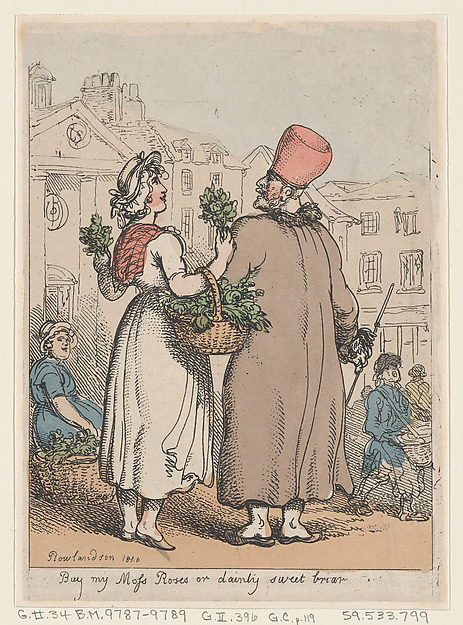 Thomas Rowlandson, Buy My Moss Roses, or Dainty Sweetbriar