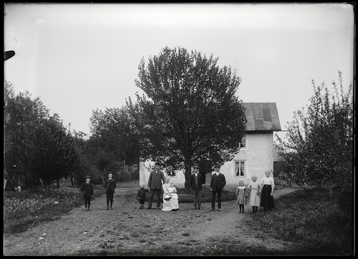 Joel Bengtsson, Stor familj framför huset