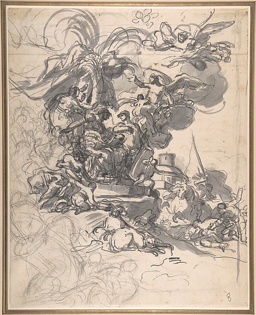 Francesco Solimena, The Prophetess Deborah Ordering Barak to Take Arms against Sisera