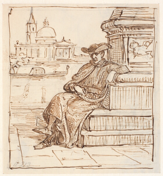 Wilhelm Marstrand, Præst ved Marenssøjlen på Piazettaen