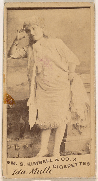 William S. Kimball & Company, Ida Mulle, from the Actresses series (N203) issued by Wm. S. Kimball & Co.