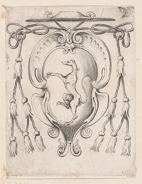 Agostino Carracci, Coat of Arms of a Cardinal of the Sampieri Family