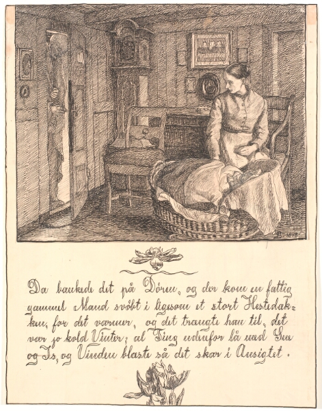 Fritz Syberg, Da bankede det på Døren, og der kom en fattig gammel Mand...