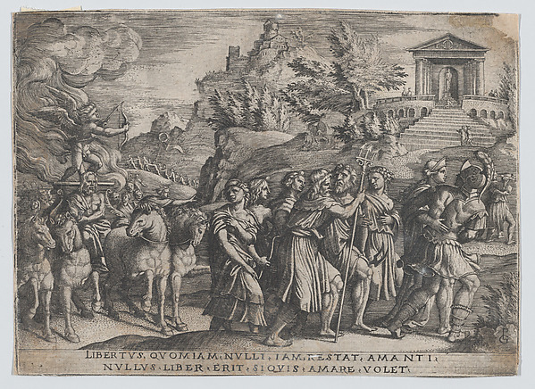 Georg Pencz, The Triumph of Love, from "The Triumphs of Petrarch"