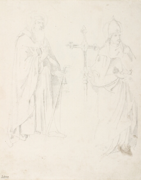 Dankvart Dreyer, To helgenfigurer