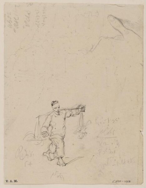 George Chinnery, A Chinese porter and a finger