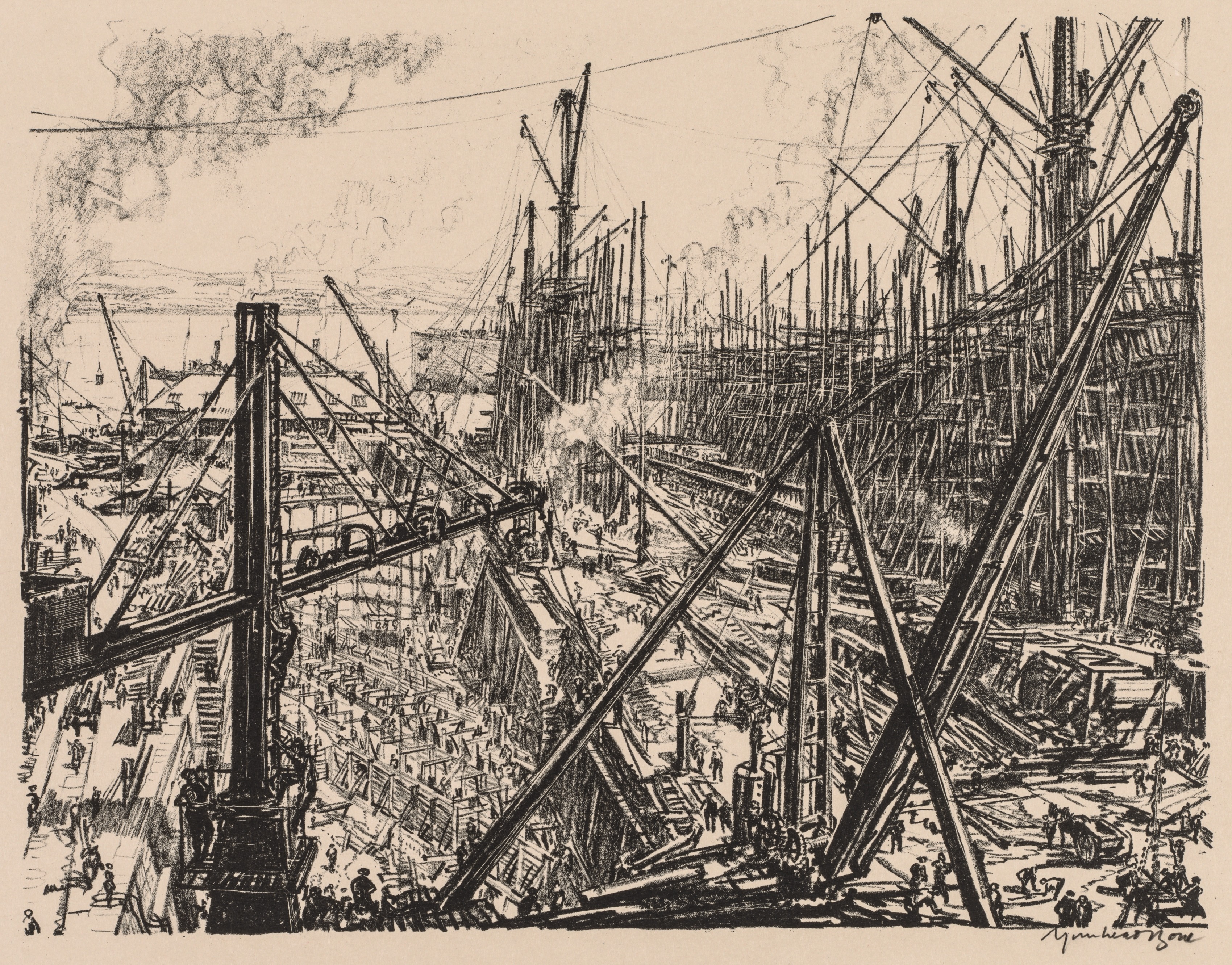 Muirhead Bone, On the Clyde, 1917-1918:  Reconstructing a Clyde Shipyard