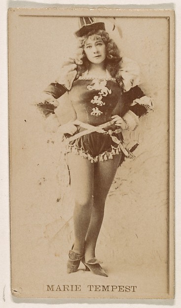 Kinney Brothers Tobacco Company, Marie Tempest, from the Actresses series (N245) issued by Kinney Brothers to promote Sweet Caporal Cigarettes