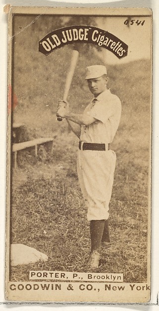 Goodwin & Company, Porter, Pitcher, Brooklyn, from the Old Judge series (N172) for Old Judge Cigarettes