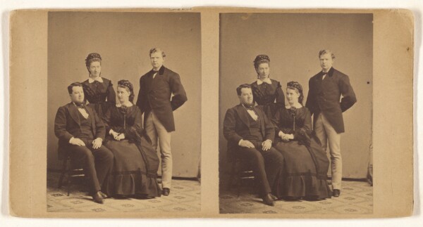Unknown, [Two couples posed in a studio]