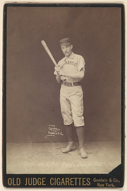 Goodwin & Company, Charley Bassett, 2nd Base, Indianapolis, from the series Old Judge Cigarettes