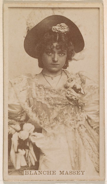 Kinney Brothers Tobacco Company, Blanche Massey, from the Actresses series (N245) issued by Kinney Brothers to promote Sweet Caporal Cigarettes