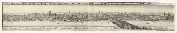 Wenceslaus Hollar, Prospects of London Before and After the Great Fire