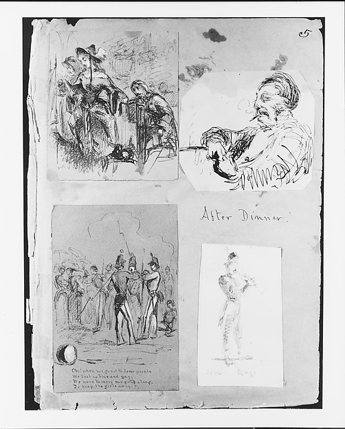 James McNeill Whistler, Dress Parade (from Sketchbook)