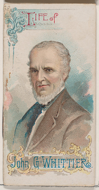 W. Duke, Sons & Co., Life of John Greenleaf Whittier, from the Histories of Poor Boys and Famous People series of booklets (N79) for Duke brand cigarettes