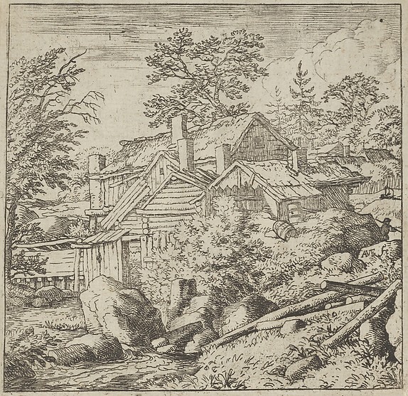 Allart van Everdingen, The Hamlet on the Mountainside