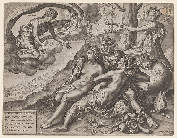 Cornelis Cort, The Immortal Rewards of Virtue