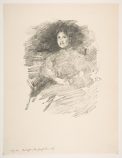 James McNeill Whistler, Firelight (Mrs. Joseph Pennell)
