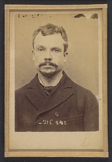 Alphonse Bertillon, Chericotti. Paul. 35 ans, né à Milan (Italie). Marchand de volailles. Anarchiste/Assoc. de malfaiteurs. 25/3/94.