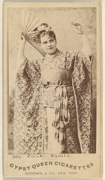 Goodwin & Company, Frankie Kemble, from the Actors and Actresses series (N171) for Gypsy Queen Cigarettes