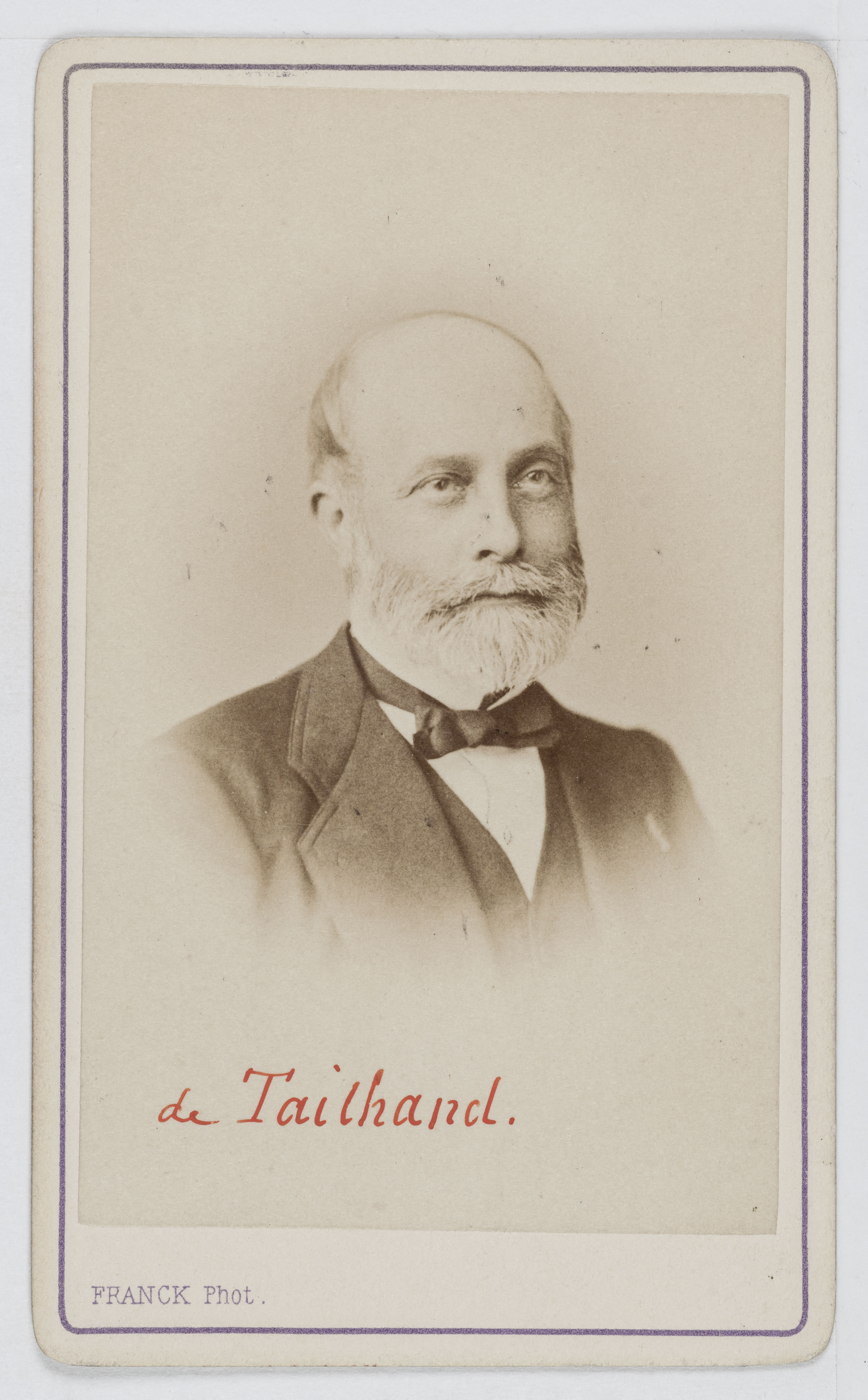 Franck, Portrait d'Adrien Alfred Tailhand (1810-1889), magistrat et homme politique.