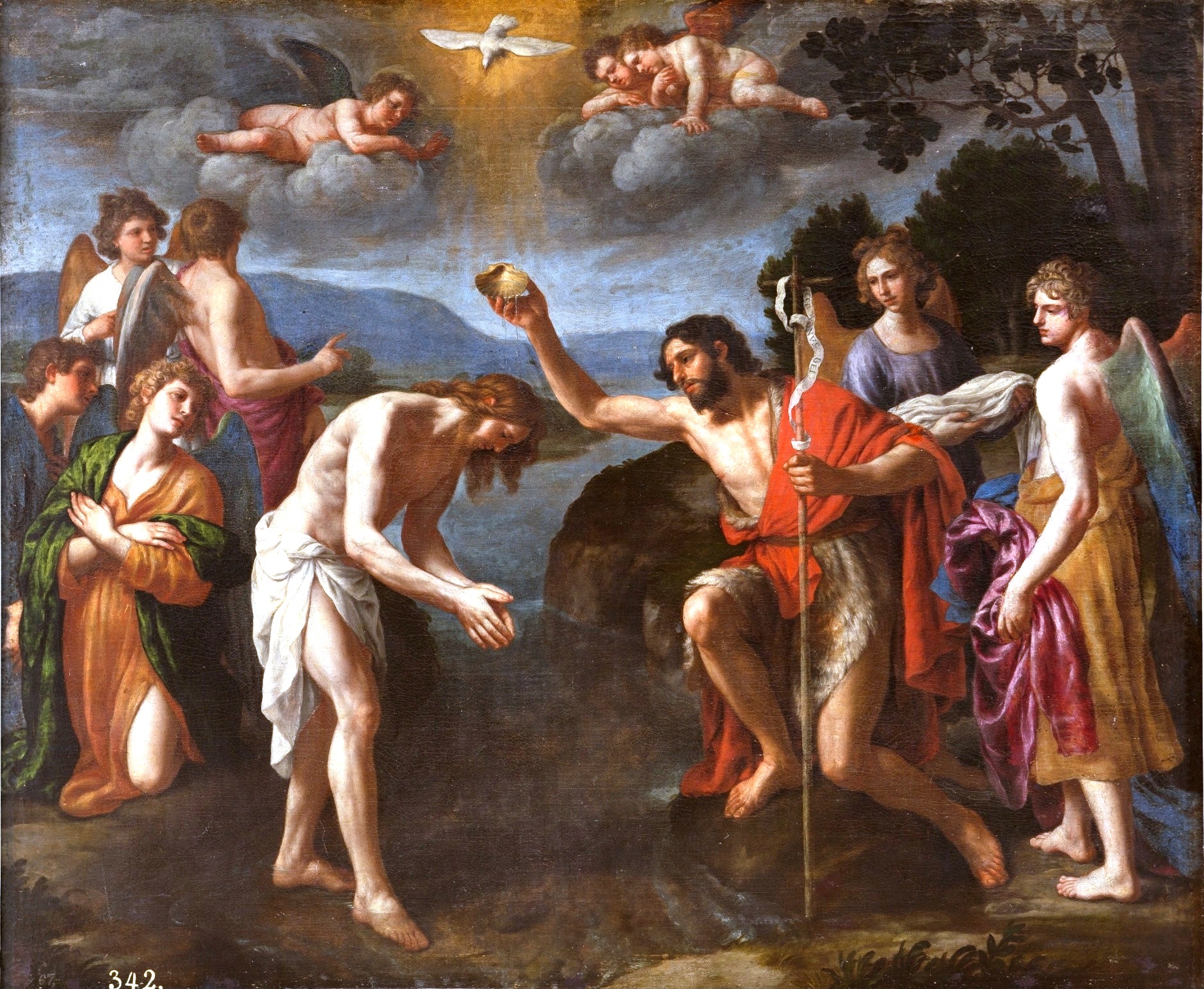 Alessandro Turchi, The Baptism of Christ