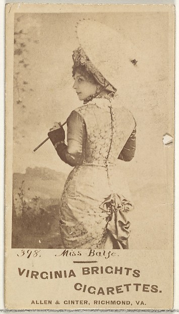 Allen & Ginter, Card 398, Miss Balse, from the Actors and Actresses series (N45, Type 1) for Virginia Brights Cigarettes