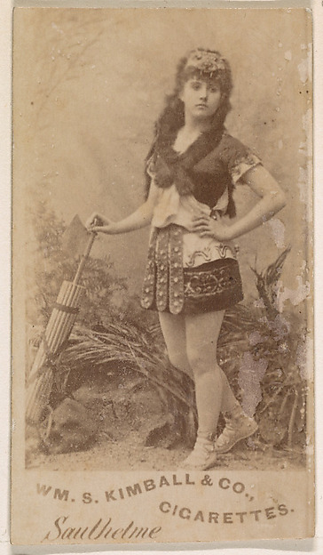 William S. Kimball & Company, Miss Sauthetine, from the Actresses series (N203) issued by Wm. S. Kimball & Co.