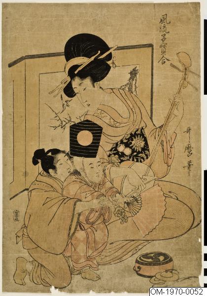 Kitagawa Utamaro, Träsnitt, Bildkonst, Print, Woodcut, Woodblock