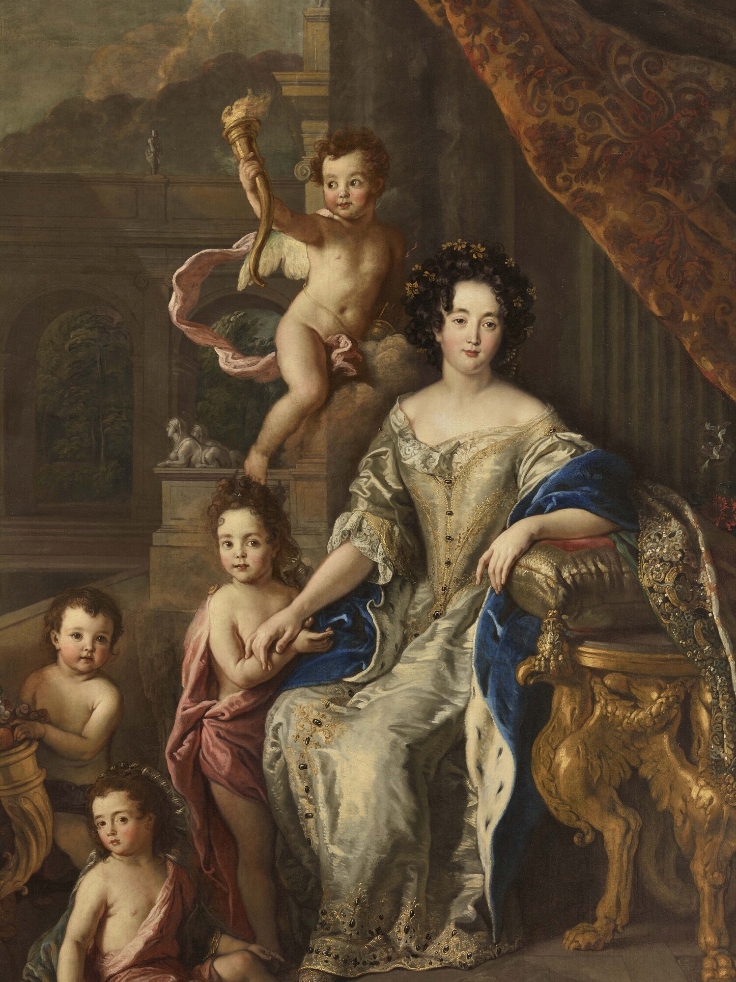 Pierre Mignard I, Anne de Bavière, duchesse d’Enghien puis princesse de Condé, avec ses enfants