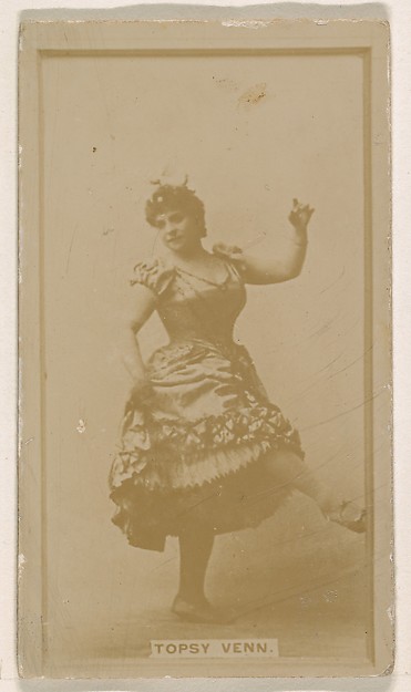 Kinney Brothers Tobacco Company, Topsey Venn, from the Actresses series (N245) issued by Kinney Brothers to promote Sweet Caporal Cigarettes