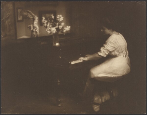 Louis Fleckenstein, [Woman Playing Piano]