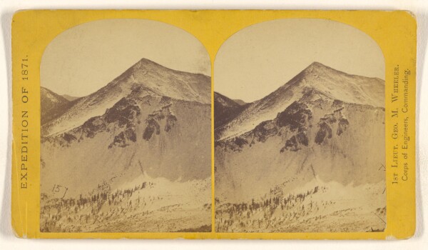 Timothy H. O'Sullivan, View across the crater of San Francisco Mountain. This mountain is the grand center of the volcanic flow...nearly 12,000 feet.