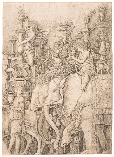 Andrea Mantegna, Elefanter bærende fakler