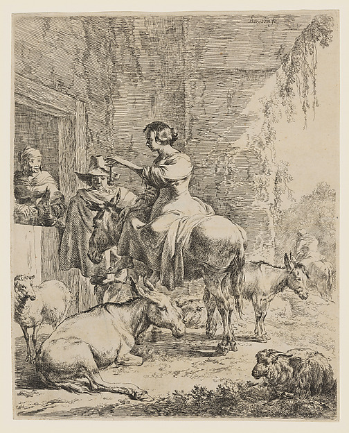 Nicolaes Berchem, The Rest at the Inn