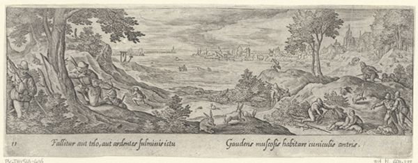 Collaert, Adriaen, (-1618), (printmaker), Venationis, piscationis, et aucupii typi: Rabbit hunt