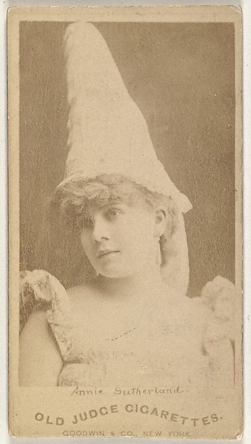 Goodwin & Company, Annie Sutherland, from the Actors and Actresses series (N171) for Old Judge Cigarettes