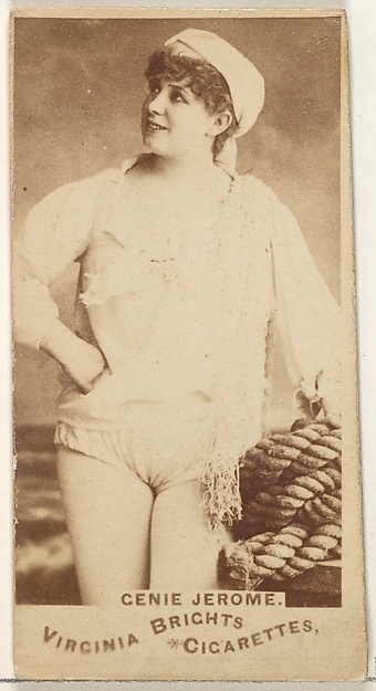Allen & Ginter, Genie Jerome, from the Actors and Actresses series (N45, Type 1) for Virginia Brights Cigarettes