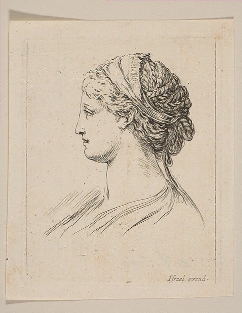 Stefano della Bella, Head of a Woman in Profile